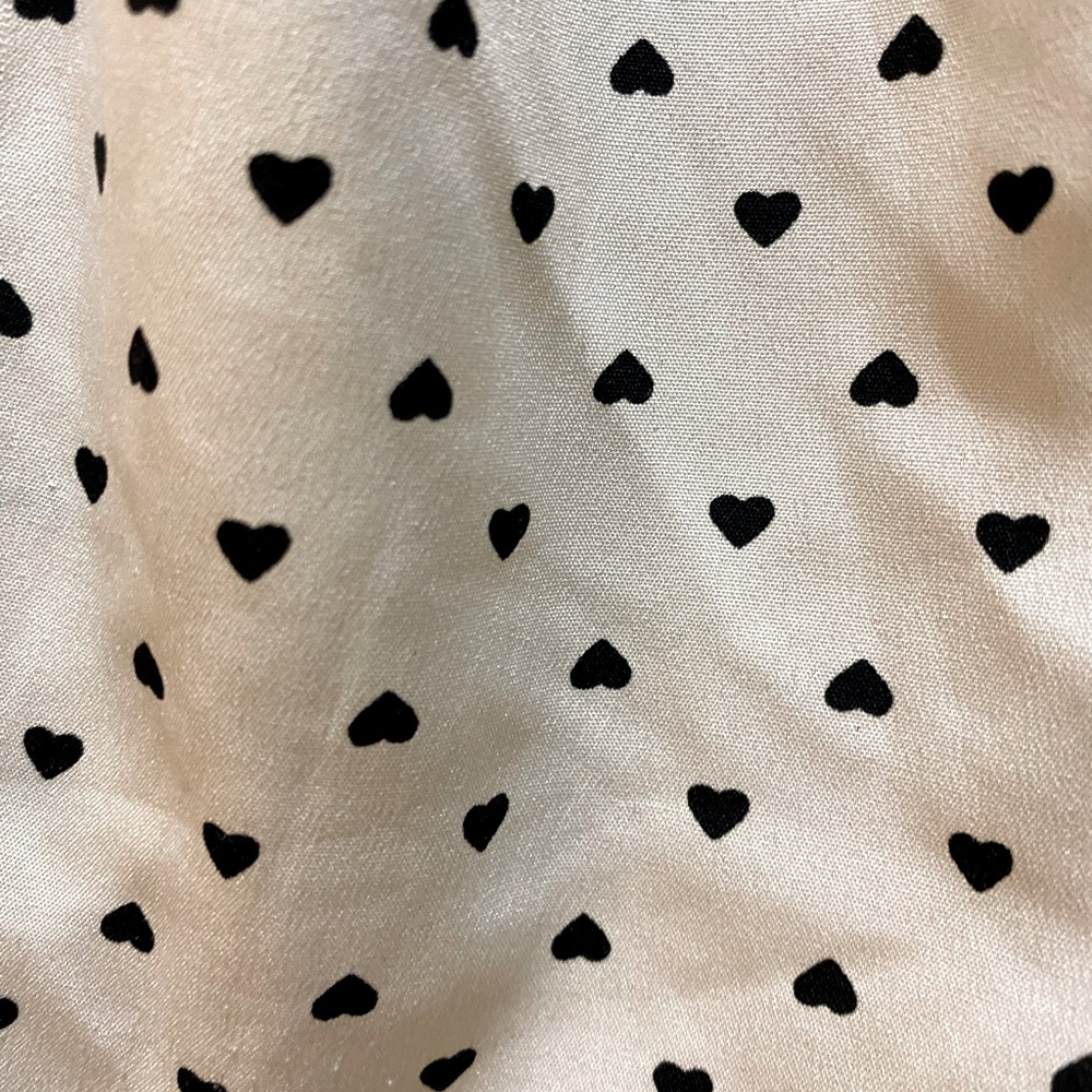 FASHION WEB TAN STRAPLESS TIE ROMPER WITH HEARTS- SIZE M - Picture 4 of 6